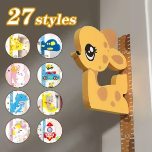 Removable 3d Three-dimensional Cartoon Height Stickers Self-adhesive Children's Magnetic Suction Baby Height Wall Stickers