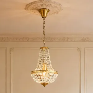 Crystal Pendant Light Modern LED Chandelier E27 Attic Living Room Porch Bedroom Iron Art Home Decor Hanging Lamps Vintage