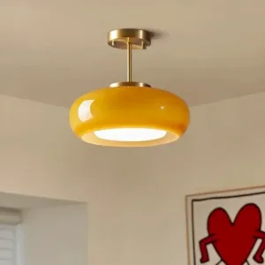 Creative Simple Glass Ceiling Lamp Retro Bauhaus Hanging Light For Living Room Bedroom Corridor Balcony Home Stay Light Lustre