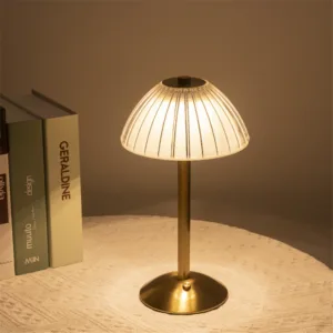 Creative Retro Crystal LED Rechargeable Restaurant Outdoor Table Light Cafe Bedroom Desktop Decoration Night Light