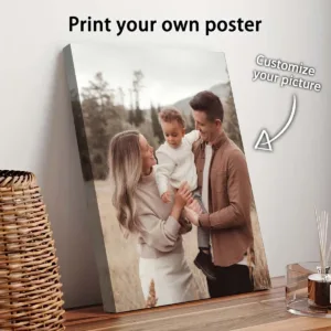 Custom Printed Canvas Art: Posters, Wall Decorations, Pets, Family, Landscapes, with DIY Frames