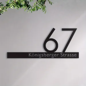 Custom Metal Address Sign with Texts. Outdoor Metal Sign, House Number, Modern Address Sign, Front Porch Wall Art, Holiday Gifts