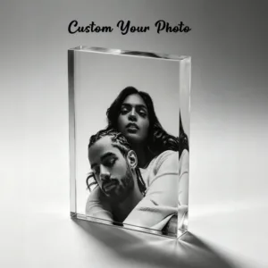 1 Custom Acrylic Plaque – Customizable with Photos; Birthday Gift for Friends, Women, Mothers, and Grandmothers; Tabletop Orname