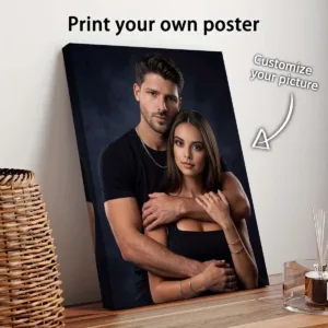 Custom Printed Canvas Paintings Based on Your Photos, Choose Framed or Canvas, Wedding, Birthday, Poster, Wall Art Decoration