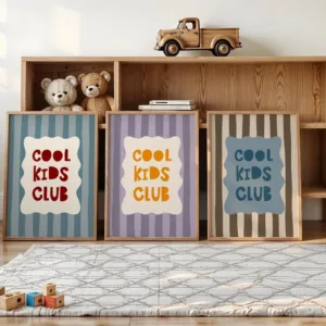 Modern Cartoon Cool Kids Club Wall Art Prints Canvas Painting Poster Picture For Living Room Bedroom Home Decor Gift