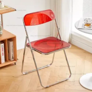 Italian Minimalism Dining Chair Luxury Plastic Transparent Restaurant Dining Chair Kitchen Living Room Home Furniture Silla FYDC