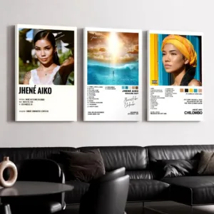 Singer Album J_Jhene A_Aiko Framed Wall Painting Ready to Hang Canvas Wall Art Poster for Bedroom Living Room Home Decor Gift
