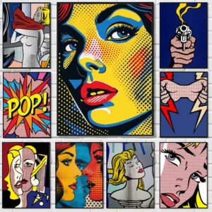 Roy Lichtenstein Pop Art Classic Movie Poster HD art sticky wall waterproof home living room bedroom bar aesthetic decoration