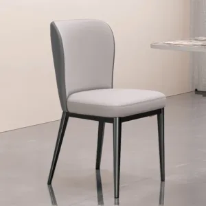 Dining Chair Italian Style Luxury Leather Chair For Home Use Nordic Restaurant Leisure Armchair Hotel Reception Chair