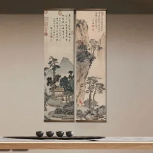 Chinese traditional landscape painting traditional classic art home decoration painting poster wall art wall art decor canvas