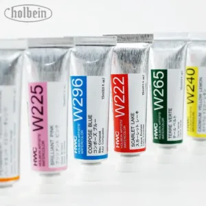 Japan Holbein Series 2 Artists' Transparent Watercolor Paint 15ml/0.5oz Tubes Art Watercolour Professional Drawing Supplies