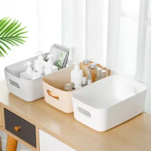 2pcs Stackable Drawer Organizer Set - Multi-Size Minimalist Storage Box for Closet/Desk, Durable PP Multi-Use Bins (3 Colors)