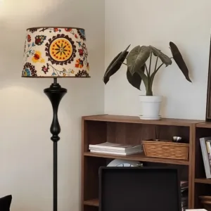 Vintage American Style Led Floor Lamp For Home Decoration Bedroom Bedside Living Room Sofa Upright Desk Lamp Lighting Fixture
