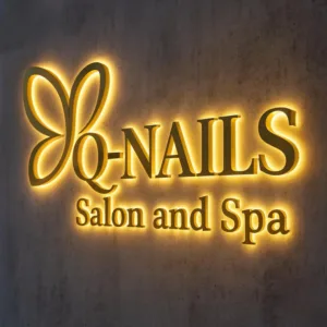 Custom LED Illuminated 3D Stainless Steel Metal Letters Business Logo Backlit Sign for Storefront Company Bar Outdoor Signage