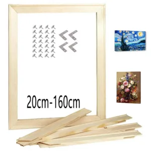 Solid Wood Canvas Picture Frame Kit DIY Stretcher Bars for Canvas Prints Diamond Oil Painting Wooden Wall Art Gallery Home Decor