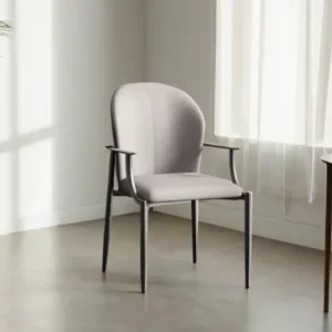 Comfortable Aesthetic Dining Chairs Luxury Metal Legs Design Living Room Dining Chairs Nordic Modern Chaise Furniture