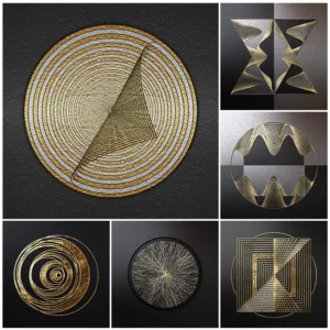 Abstract Gold Luxury Posters Nordic Canvas Art Painting Home Decor Wall Art Retro Print Living Room Vintage Minimalist Picture