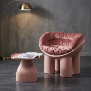 Modern Minimalist Living Room Sofa Elephant Leg Armchair Nordic Style Single Seat Furniture for Home Apartment Compact Lounge