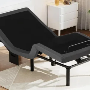 Twin XL Adjustable Bed Frame, Electric Bed Base with Head & Foot Incline, USB-A & USB-C Ports, LED Under-Bed Lighting,, Custom