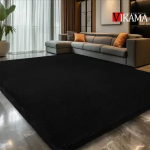 VIKAMA Solid-Color Living Room Carpet, Fluffy Large-Sized Sofa, Coffee Table Blanket, Bedroom Bedside Mat, Home Decoration