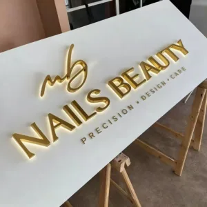 Manufacturer Custom 3D Letter Shop Signs Backlit Luminous Building Business Sign for Beauty&Nail&SPA Salon