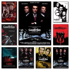 Retro Classic Movie Goodfellas Gangster Film Poster Canvas Painting Wall Art Pictures For Bar Cafe Home Living Room Decor Gift