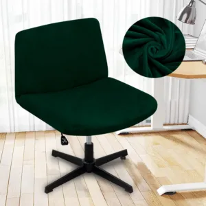 Silver Fox Velvet Adjustable Chair Covers Stain-Resistant Elastic Protectors for Home Hotel Restaurant Furniture