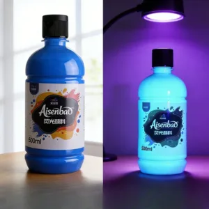 Super Bright Luminous Fluorescent Paint 500ml Water-Based Glow Powder Art Pigment for Hand Painting DIY Projects Wall Decor