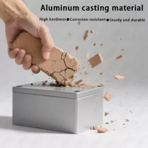 Cast aluminum waterproof box, outdoor waterproof aluminum box, metal box for outdoor terminals, button box, wiring box