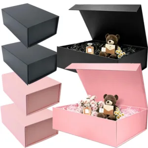 Magnetic Folding Paper Gift Box Creative Stationery Items Storage Boxes DIY Birthday Holiday Wedding Party Gifts Packaging Box