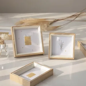 Picture Frame Portable Delicate Resin Square Anti-deform Photo Holder for Home Photo Frame Ornaments