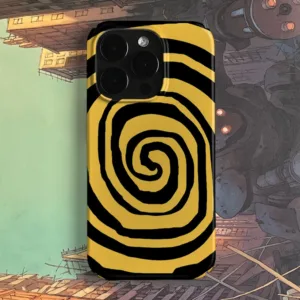 Creative Yellow Black Thread Phone Case for IPhone 11 12 13 14 15 16 17 Pro Max 17 Air 16 Plus Shockproof Dustproof Back Cover