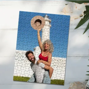 35/300/500/1000pcs Personalized Custom Photo Puzzle Tourist Photos Keepsake Special Occasion Commemoration Room Decoration