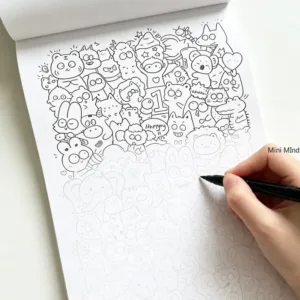 A Creative Art Graffiti Decompression Drawing Album, 24 Different Patterns, Bring A Peaceful and Creative Spiritual Release