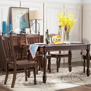 Designer Italian Dinner Table Brown Unique Party Wooden Luxury Dining Table Hotel Salon Restaurant Mesa De Jantar Home Furniture