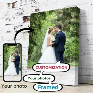 Print Your Own Custom Posters, Framed Custom Canvas Prints for Family Photos, Movie Posters, Home Art Wall Decorations Gift