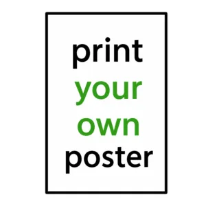 Custom Personalized Photo Text Poster Prints Canvas Wall Art Living Room Bedroom Gaming Room Kitchen Dining Office Large Size