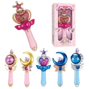 New Sailor Moon Stick Spiral Heart Moon Rod Cutie Moon Rod Wand Figure Toy Queen Serenity Henshin WAND Stick Rod Boy Gift Girl
