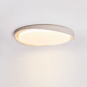 Yellow Cave Stone Japanese Wabi-sabi Style Retro LED Ceiling Lamps Living Room Bedroom Restaurant Designer Cream Ceiling Lights