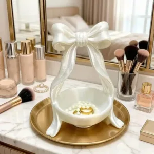 1Pcs Ins Jewelry Display Box Bow Storage Box 3D Printed Desktop Decoration