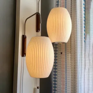 Italian Design Minimalist Atmosphere Silk Wall Lamp LED E27 Flying Saucer Wall Mounted Home Decor Bedroom Bedside Study Aisle