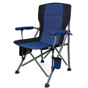 Outdoor Folding Chair Portable Picnic Fishing Travel Chair Foaldable Camping Chair with Cup Holder Large Armchair Beach Chair