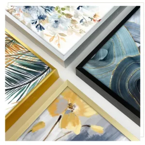 8 Colors Customisable DIY Metal Oil Painting Outer Frame Black Titanium Gold Silver Aluminium Frame Wall Art Poster Home Decor