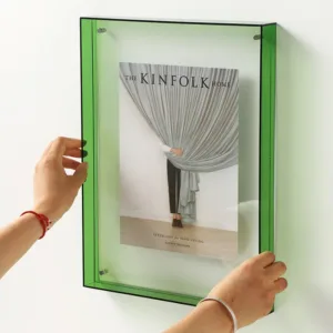 10 Types Color Acrylic Picture Frame Diy Poster Picture Frame Painting Hall Bedroom Wall Living Room Picture Frame Display Table