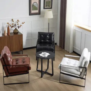 Nordic Single Living Room Chair Lazy Sofa Italian Iron Leisure Backrest Chair Balcony Bedroom Armchair Chairs Home Furniture