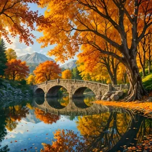 Acrylic Paint By Numbers Autumn Leaves Oil Painting Package Art Picture for Bedroom Wall Adults Hand Painted Unique Gift