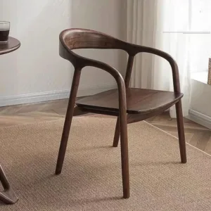 Modern Wood Dining Chairs Nordic Outdoor Home Luxury Dining Chairs Design Arm Chaises Salle Manger Kitchen Furnitures