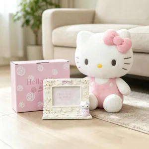 Sanrio Hello Kitty Picture Frames Vintage Resin Small Photo Holders for Table Decor Dollhouse Crafts Jewelry Display Gift Idea
