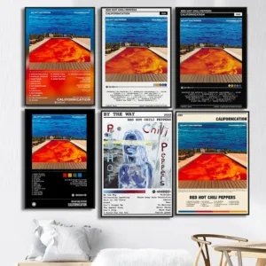 Rap Music Album Cover Red Hot C-Chili P-Peppers Poster Aesthetic Rapper Hip Hop Rock Canvas Print Wall Art Room Decor