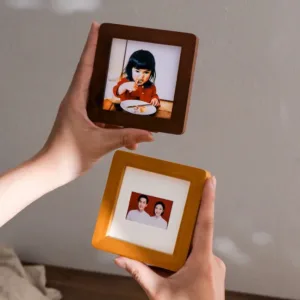 Mini Vintage Picture Frame Creative Frames Photos Wooden Photo Card Holder Kids Baby Photo Frame Home Decor Porta Retrato